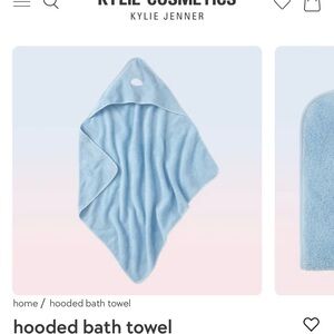 Kylie Cosmetics Soft Blue Hooded Towel